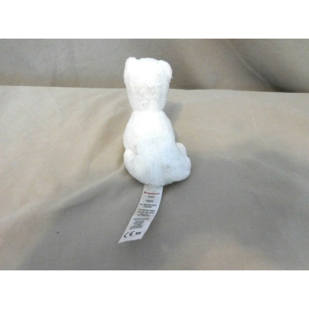 American Girl Doll Rebecca's White Kitten Cat Pet Plush 2013 F9709‎